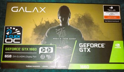 Placa de Video NVIDIA GeForce GTX 1660