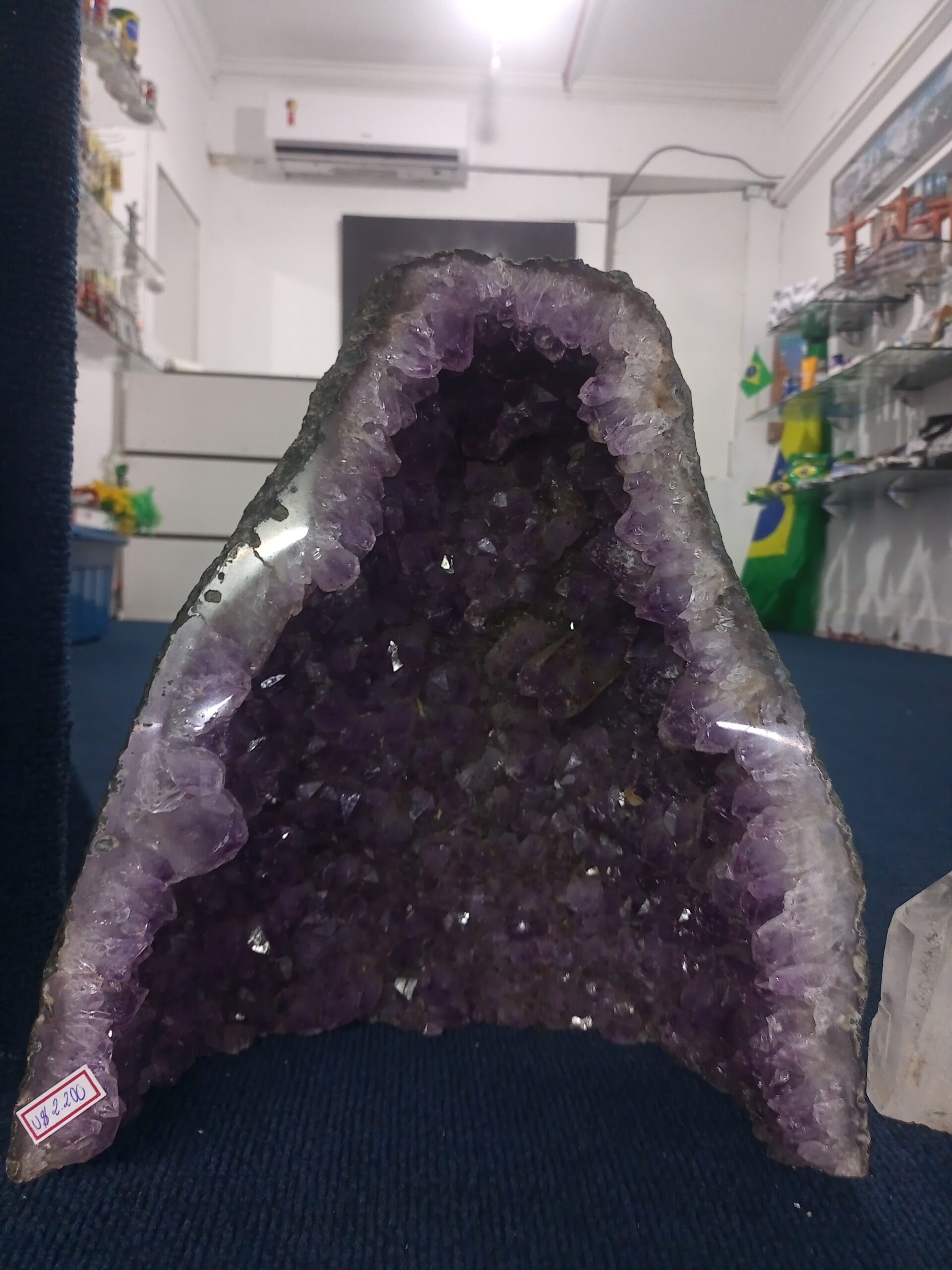 Drusas pedra natural linda de ametista