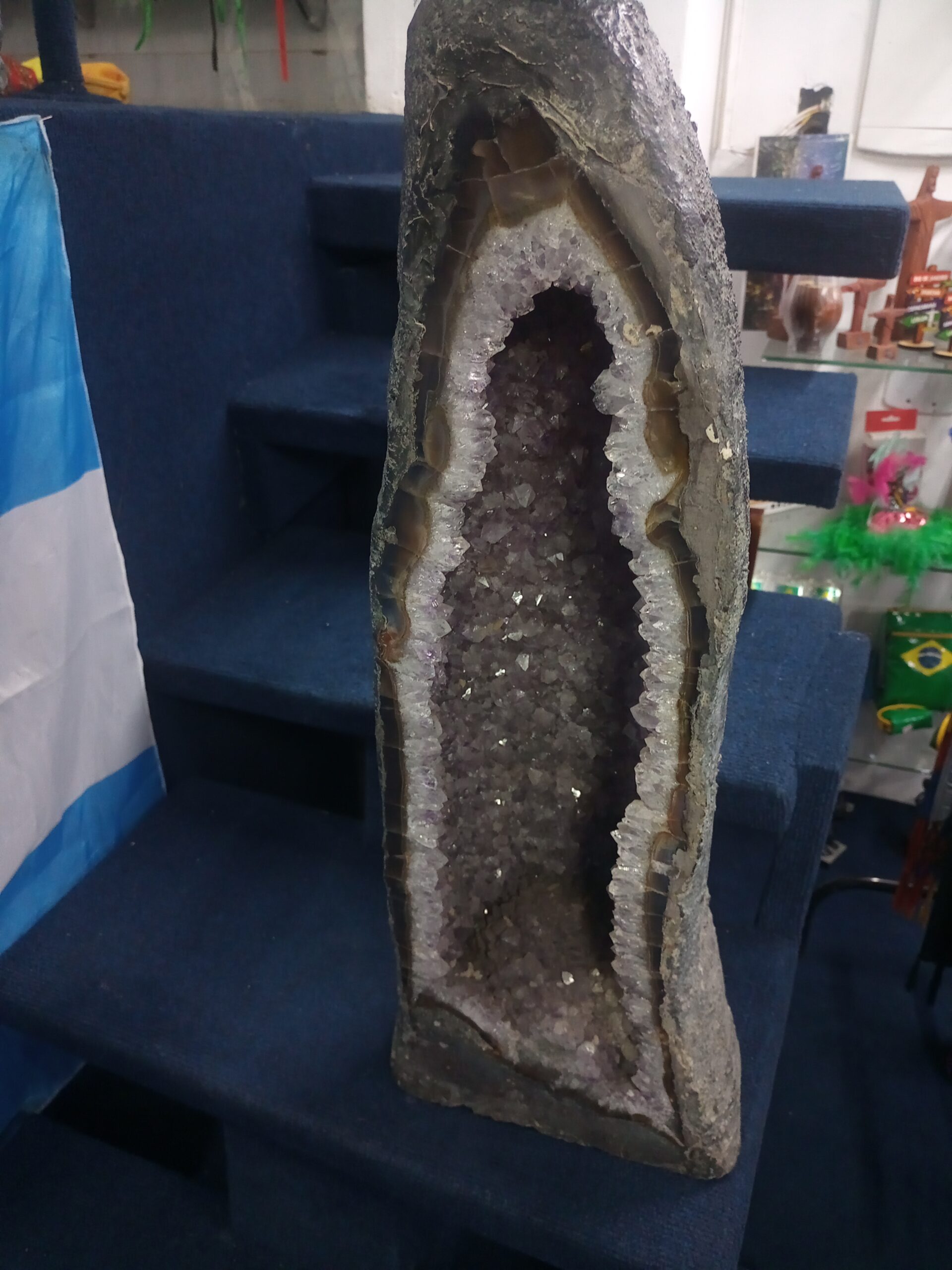 Drusas pedra natural linda de ametista