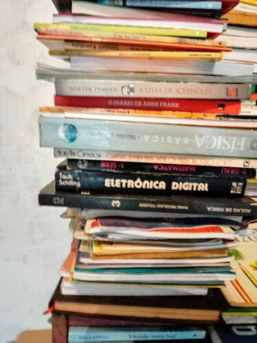 Livros (cerca de 1.000 unidades)