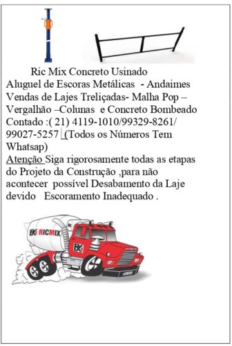 Locação de Escoras Metalicas e Andaimes