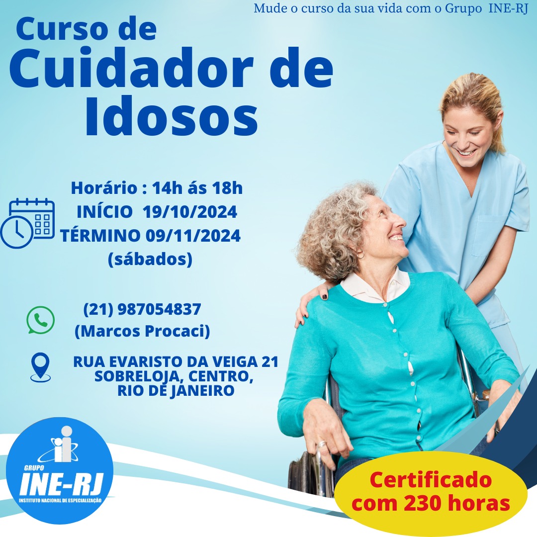 CURSO DE CUIDADOR DE IDOSOS