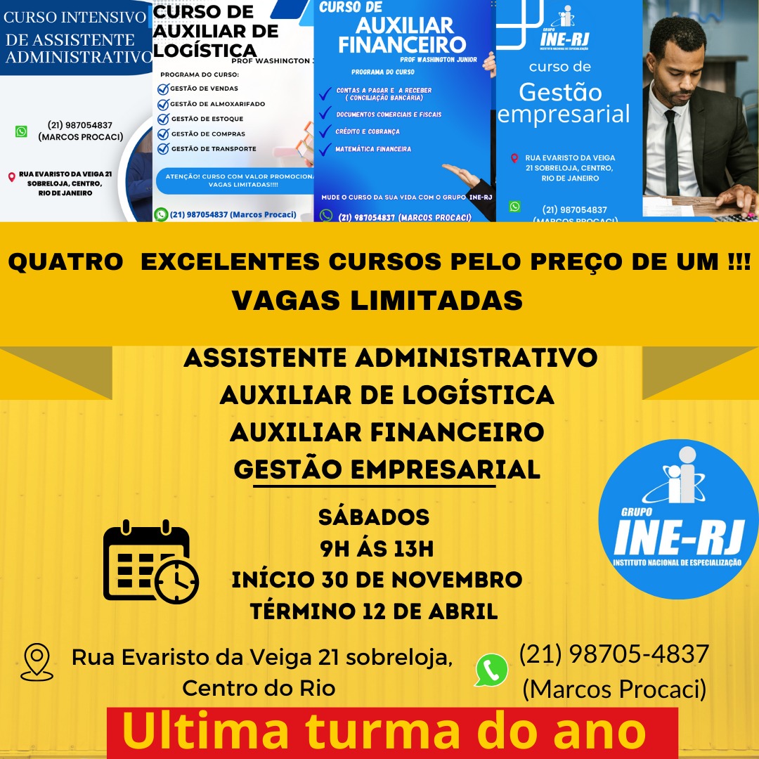 COMBO DE 4 CURSOS IMPERDÍVEL!