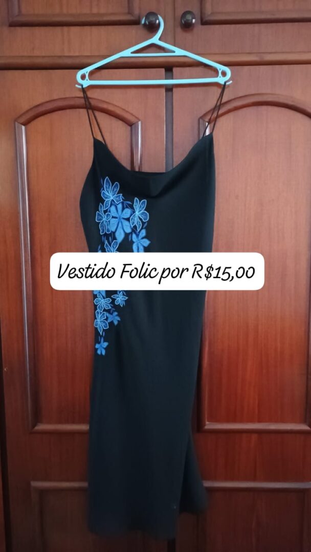 Vestido preto dfa Folic