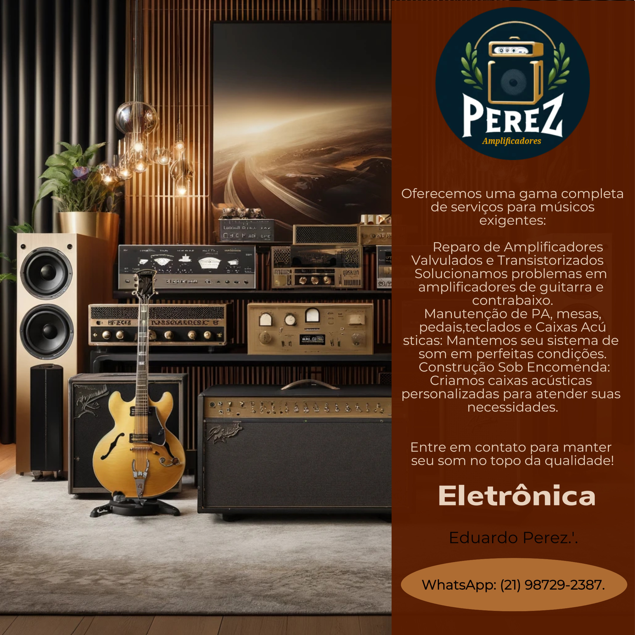 Conserto de Amplificador, Mesa, Teclado.