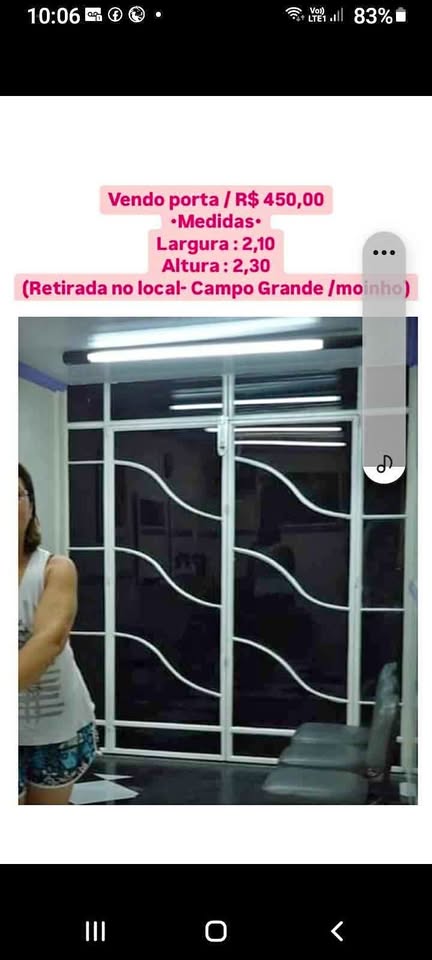 Vendo esta porta