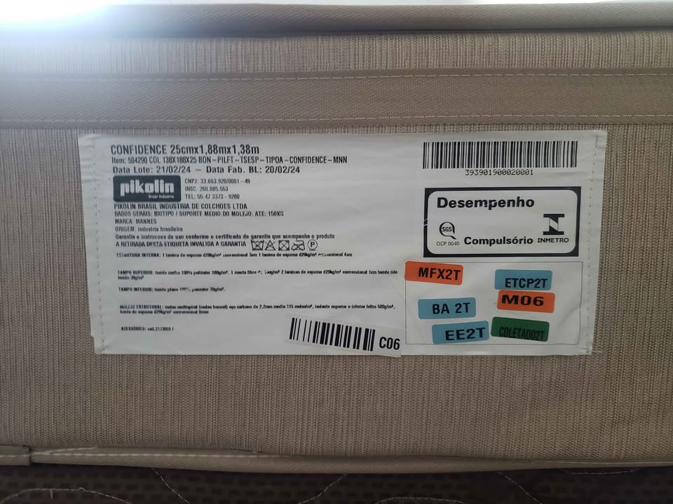 Vendo colchão de casal com box incluído