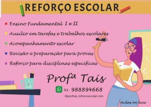 Aula particular – Reforço Escolar