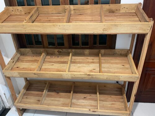 Bancada de frutas e legumes