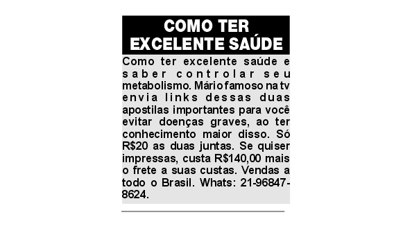Como ter excelente saúde