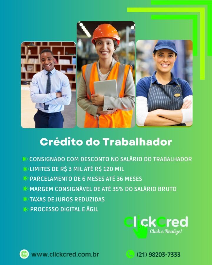 Chegou o Crédito do Trabalhador