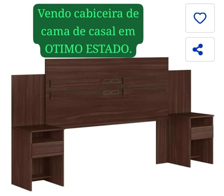 Vendo cabeceira de cama casal
