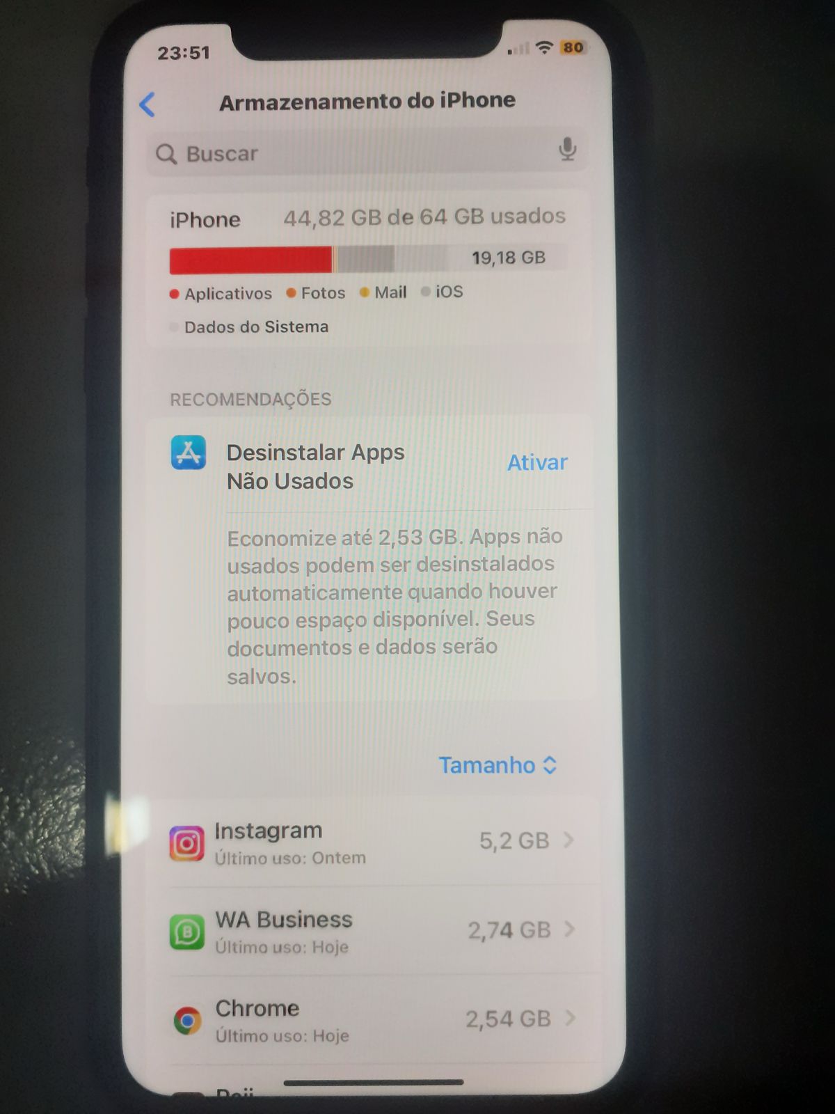 Vendo iPhone 11 de 64GB seminovo