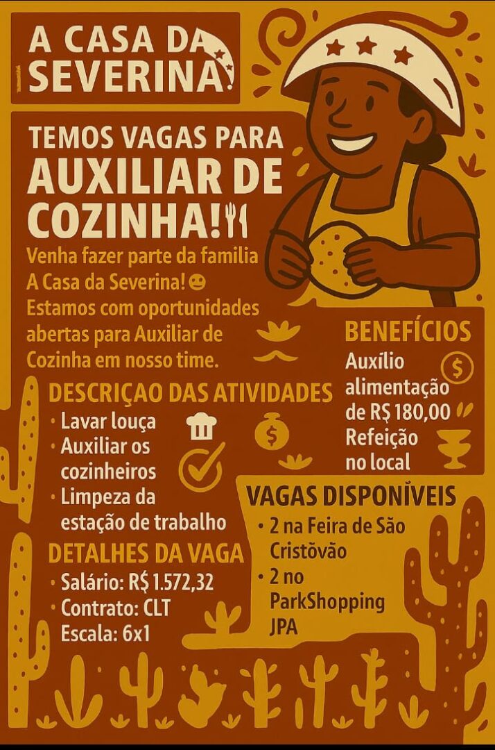 Auxiliar de Cozinha