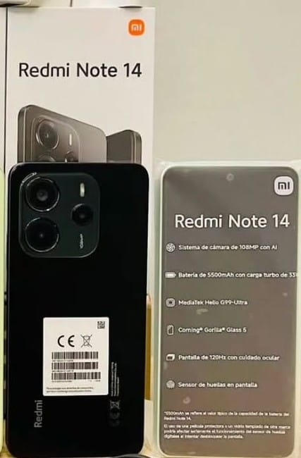Redmi Note 14 256GB/8GB Ram Preto Verde
