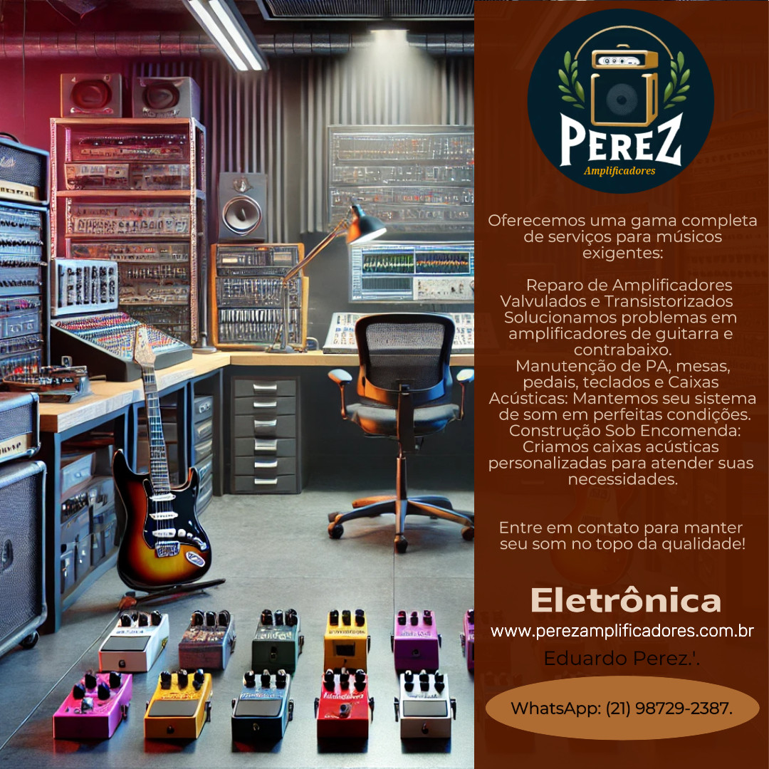 Conserto Amplificadores, Teclados, Mesas