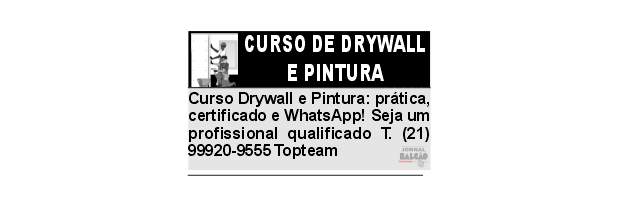 Curso de Instalador Drywall e Pintor Profissional
