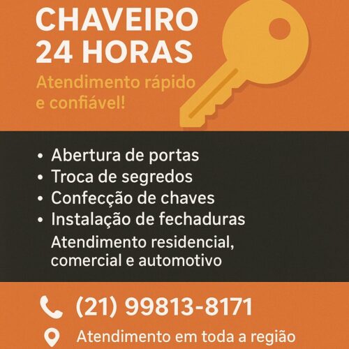chaveiro 24hs e manutenção em geral