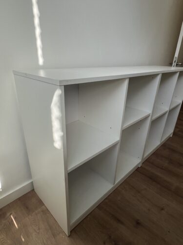 Estante em Madeira com divisórias nichos branca Tok&Stok (Conjunto com 2)