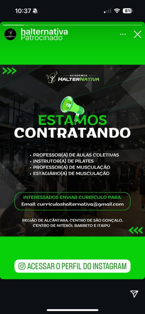 contratamos professor