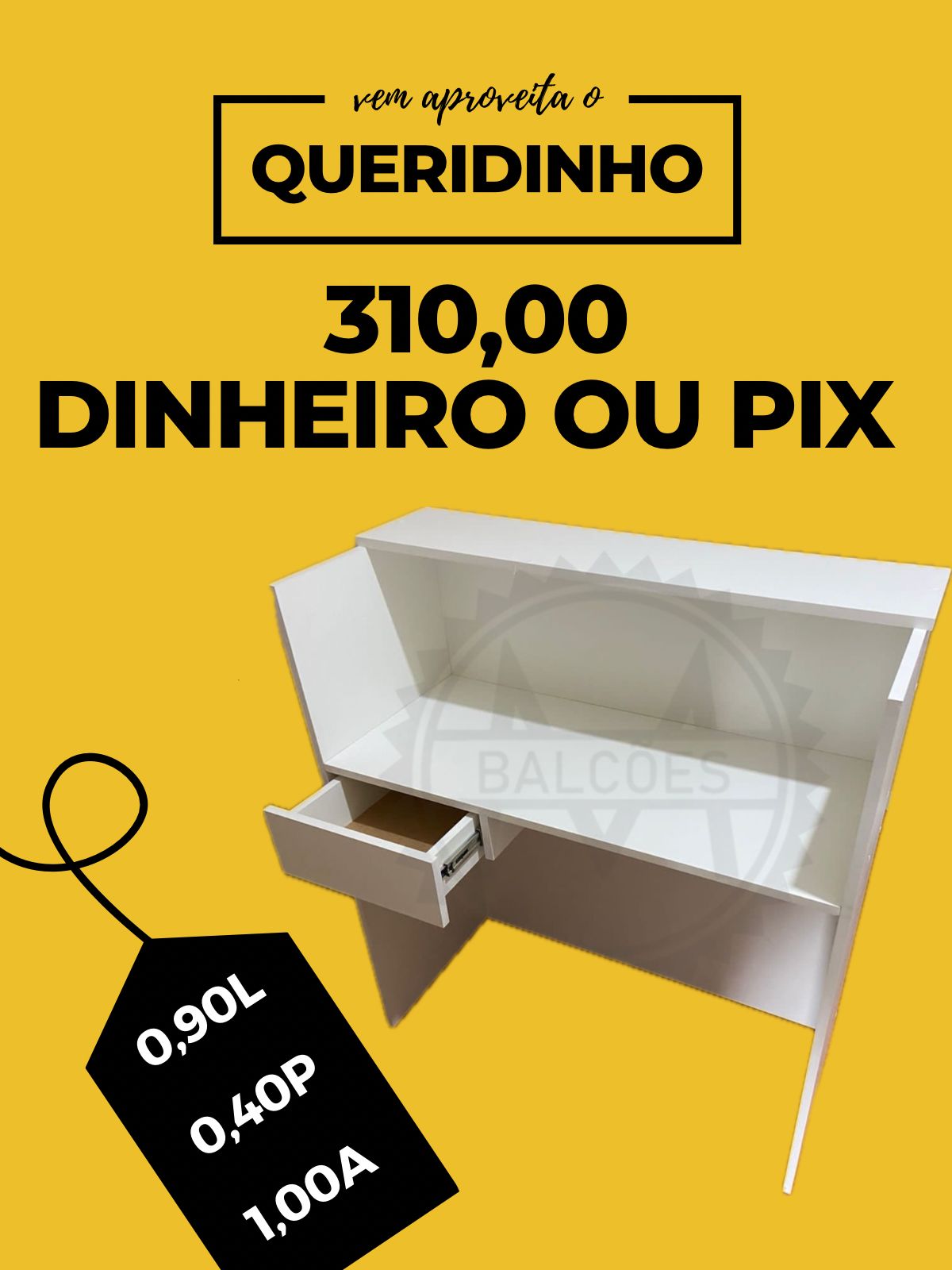 Balcão pronta entrega