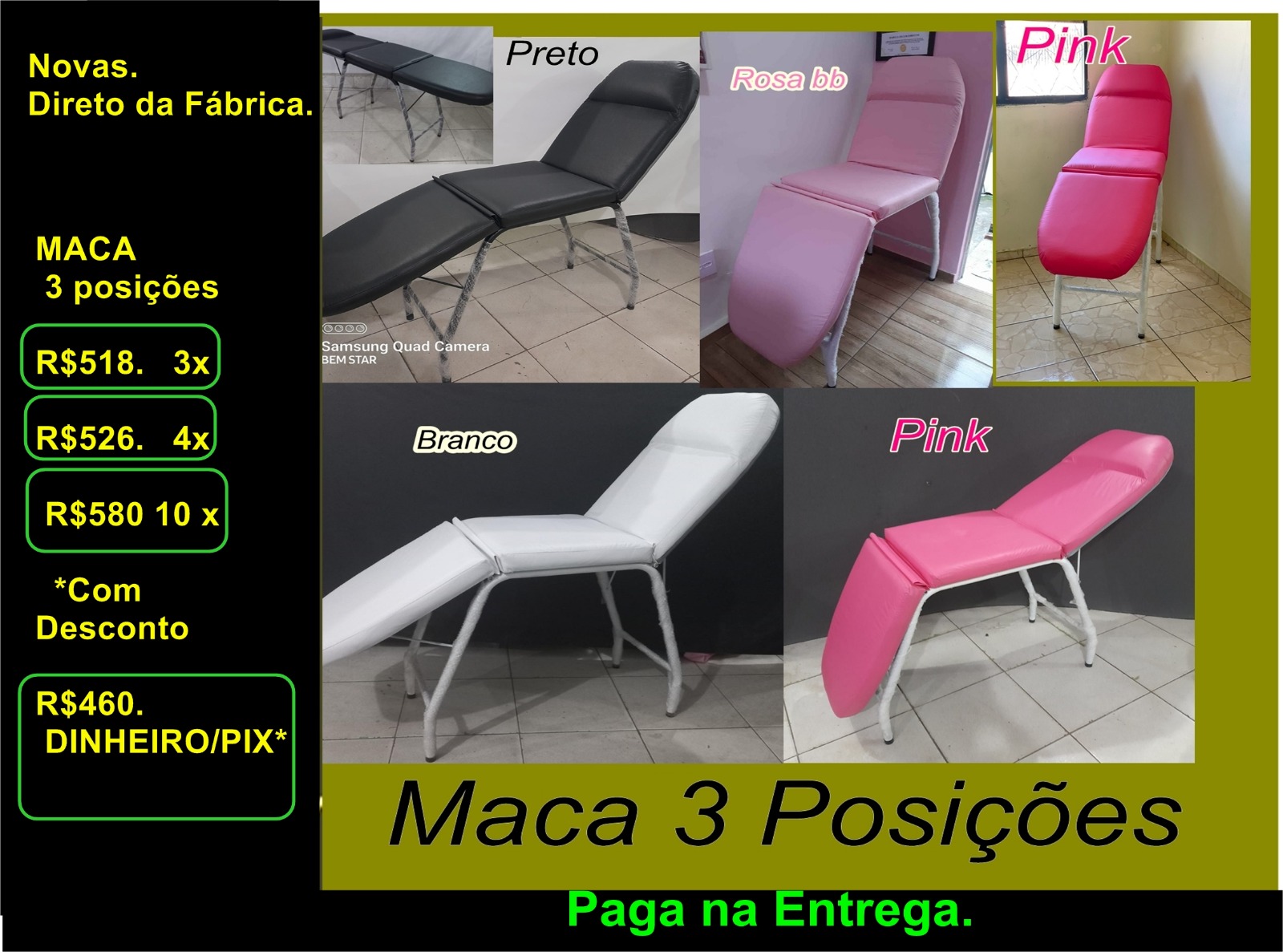 Maca Três posições direto da fábrica