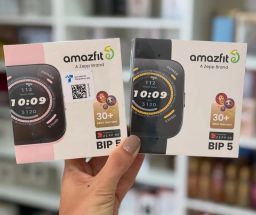 Amazfit Bip 5 Preto Rosa