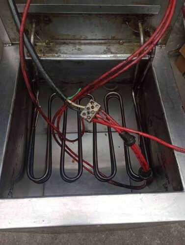 Fritadeira elétrica óleo água 26lt