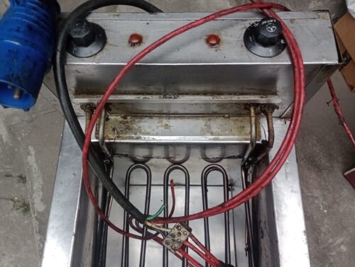 Fritadeira elétrica óleo água 26lt