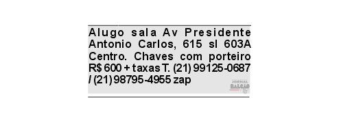 Alugo sala comercial Centro