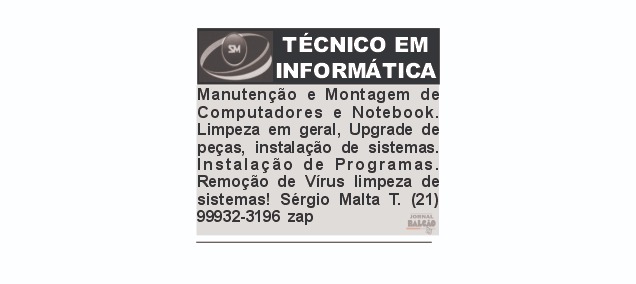Técnico de Informática.