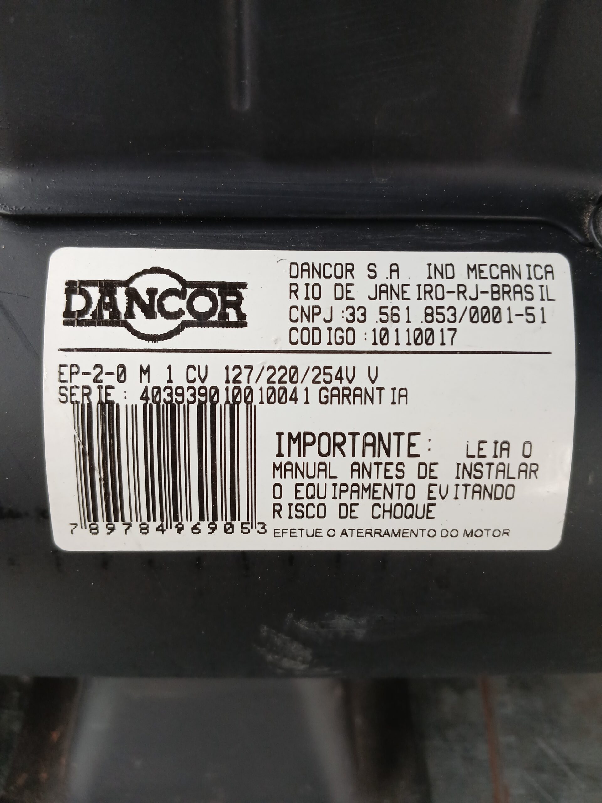 Bomba D’água Ejetora Dancor 1cv