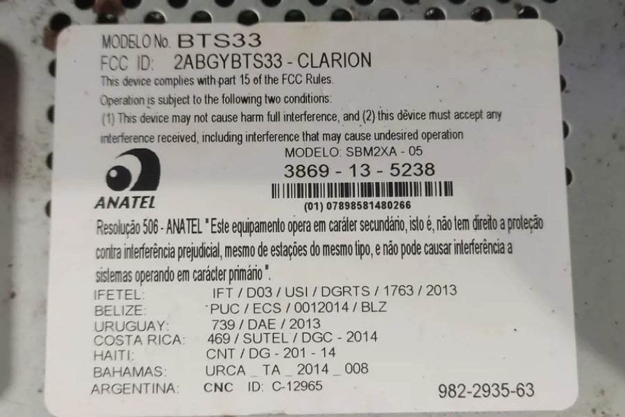 Som Automotivo Nissan BTS33 2012/2020 or