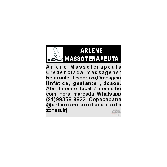 Massoterapeuta Arlene