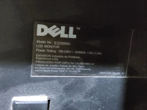 Monitor LCD DELL E2209wc 21 polegadas