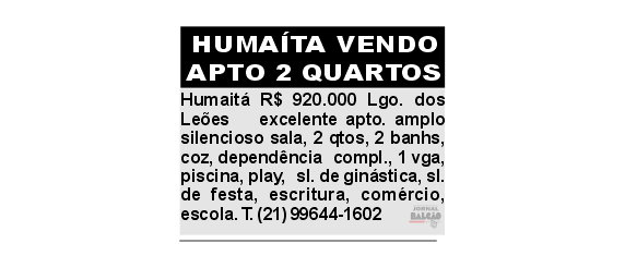 Humaitá vendo apartamento 2  quartos