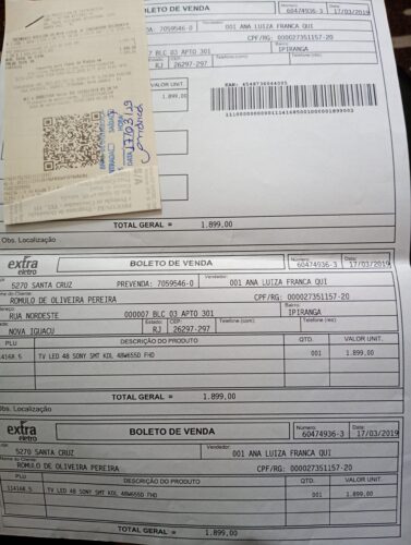 TV smart Sony 48 Bravia nova com defeito