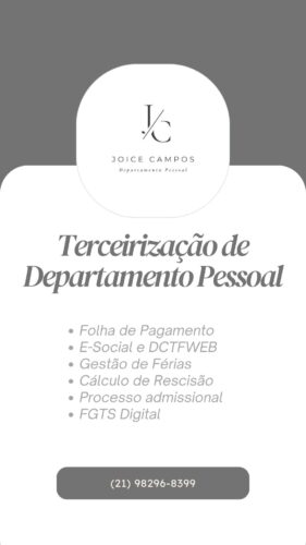 Terceirização Departamento Pessoal