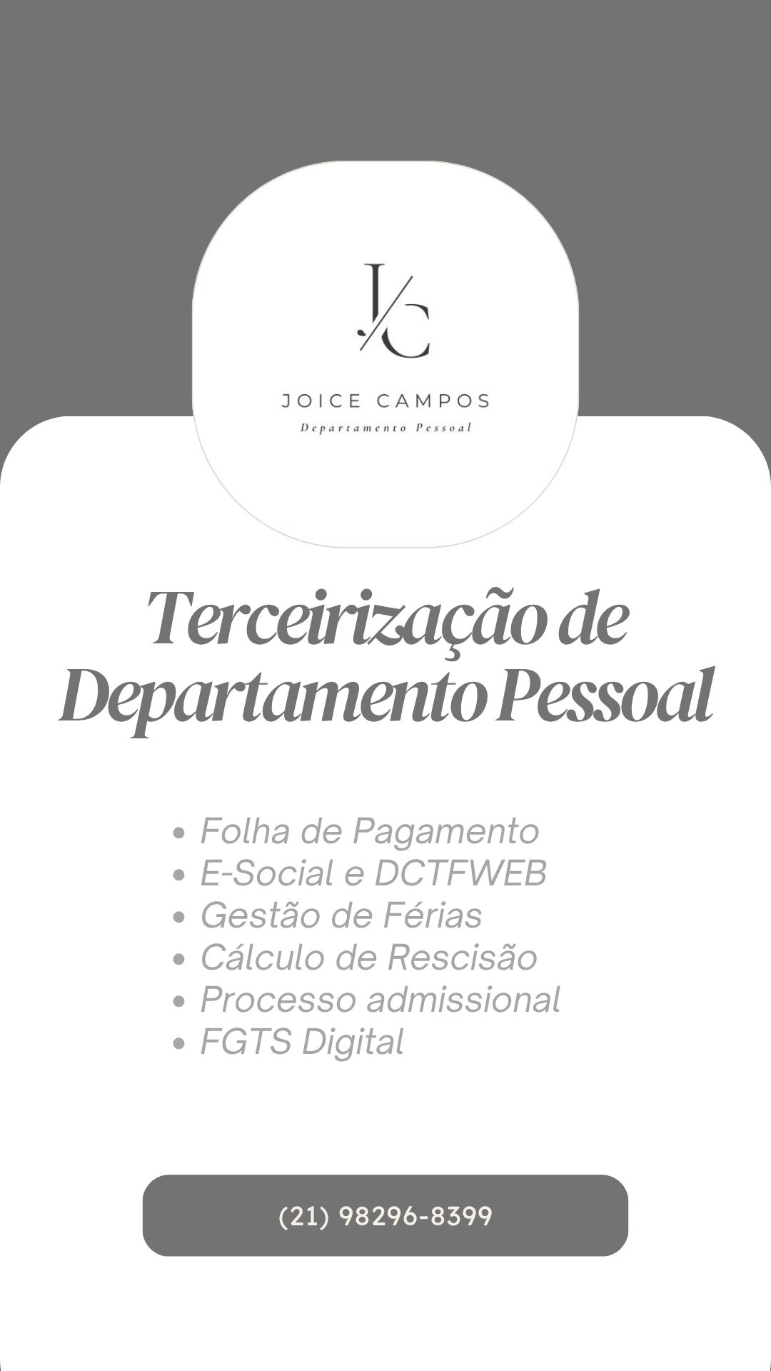 Terceirização Departamento Pessoal