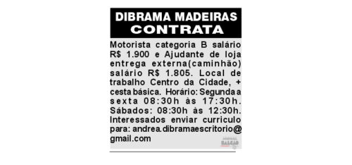 Dibrama Madeiras contrata
