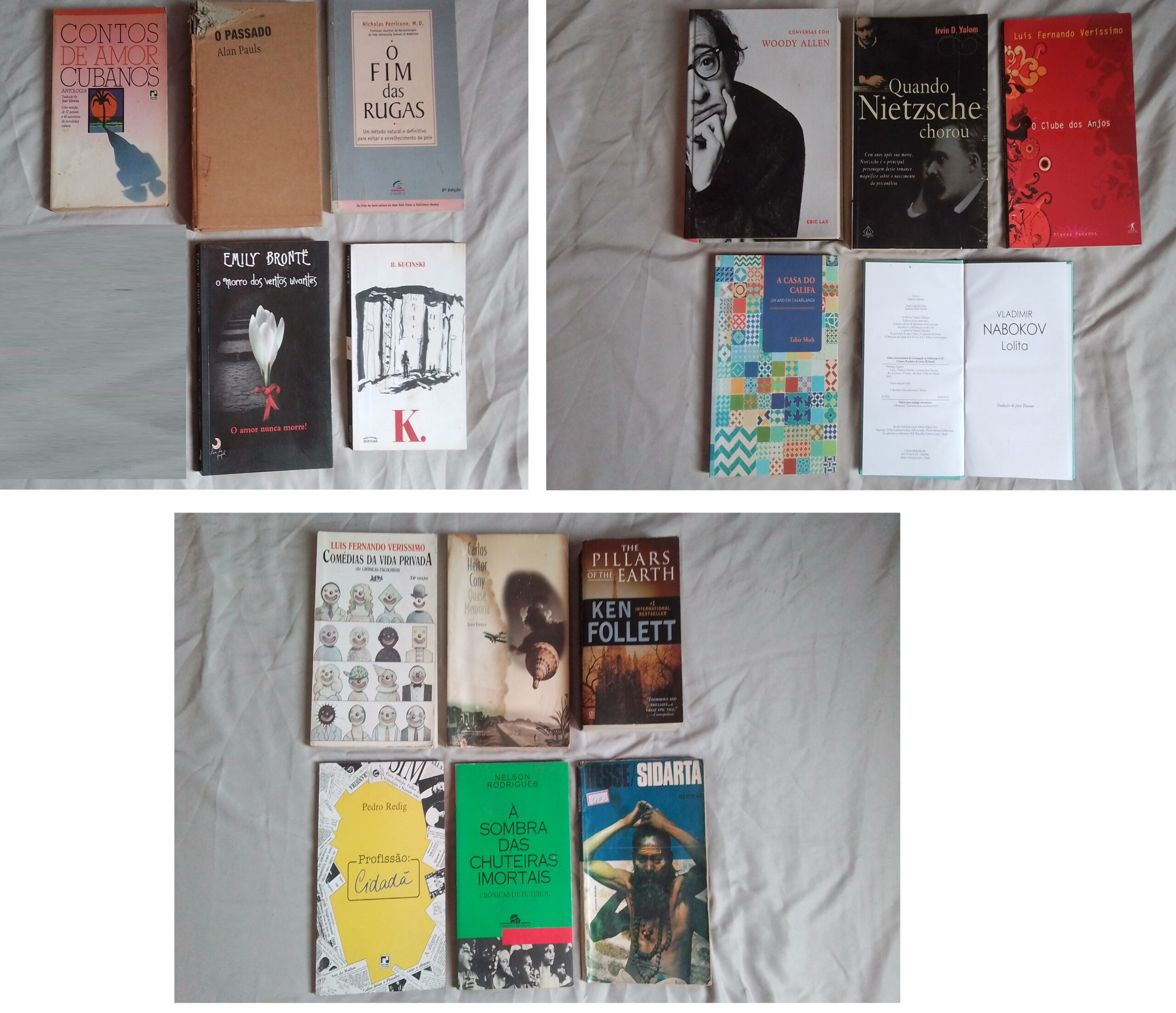 Livros 35 unidades,3 reais cada,só lote.