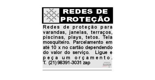 REDES DE PROTEÇÃO