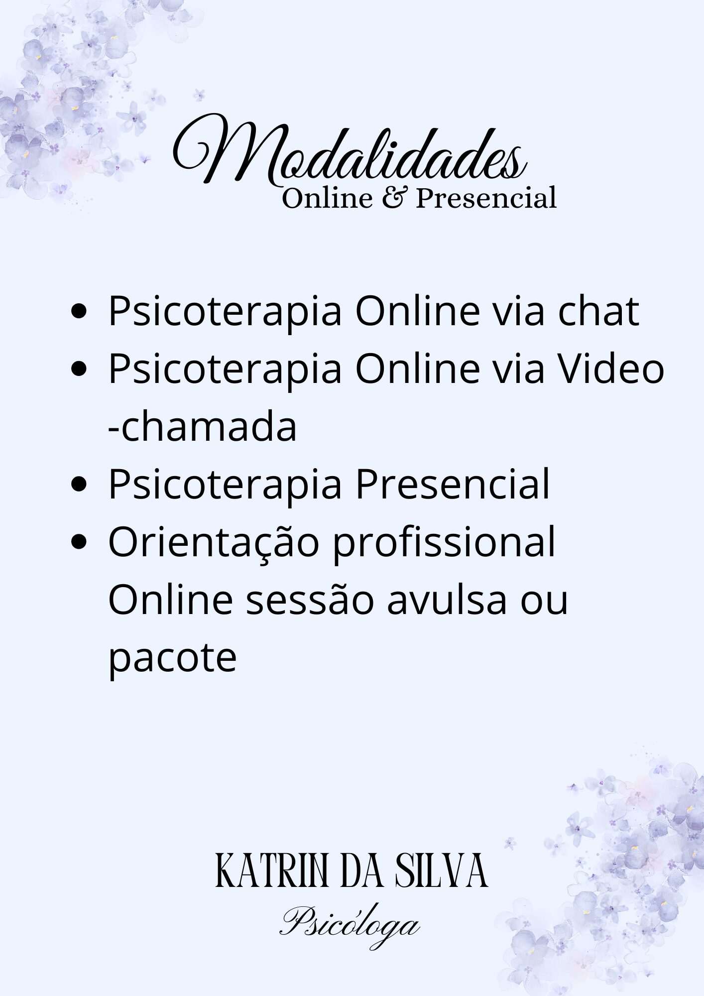 Psicoterapia & Orientação Vocacional