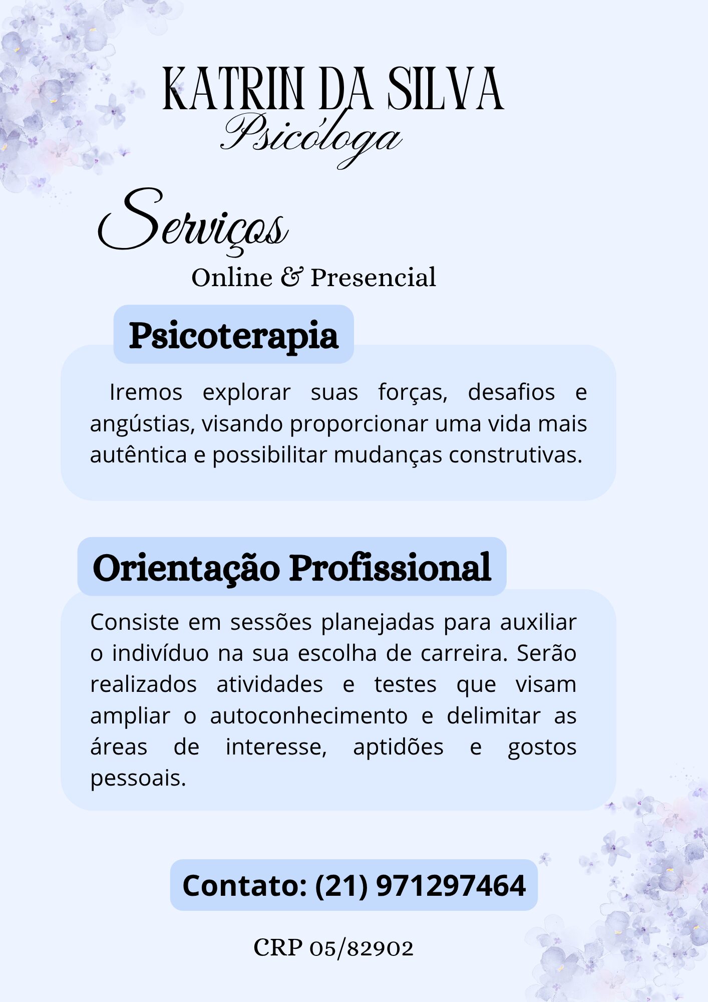 Psicoterapia & Orientação Vocacional