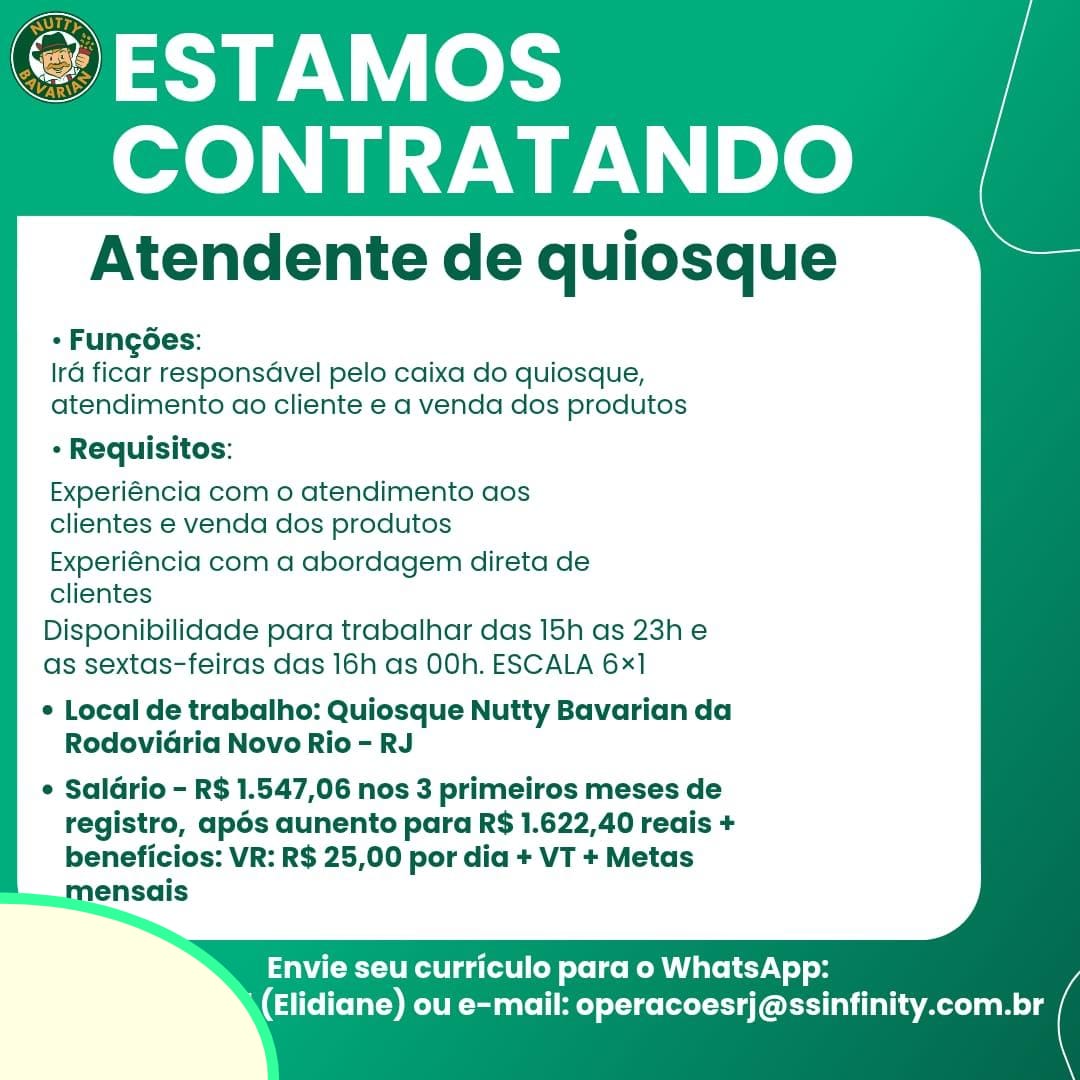 Atendente de Quiosque