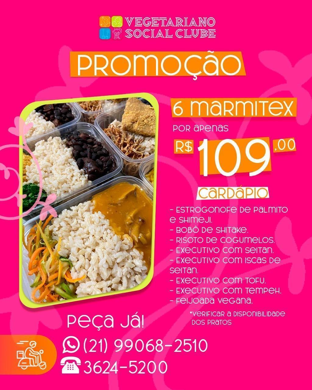 Vegetariano Social Club – Marmitex Promoção