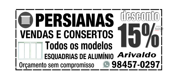 Persianas vendas e consertos