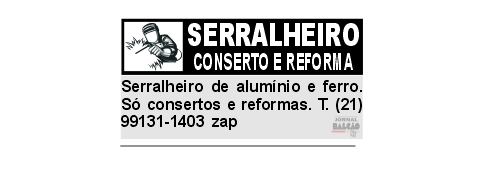 Serralheiro conserto e reforma