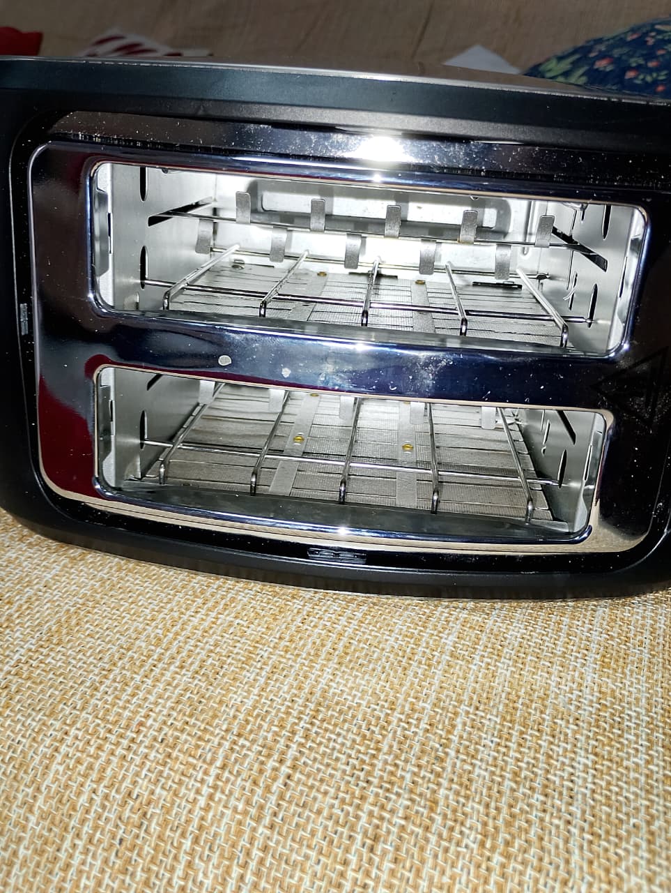 A torradeira elétrica