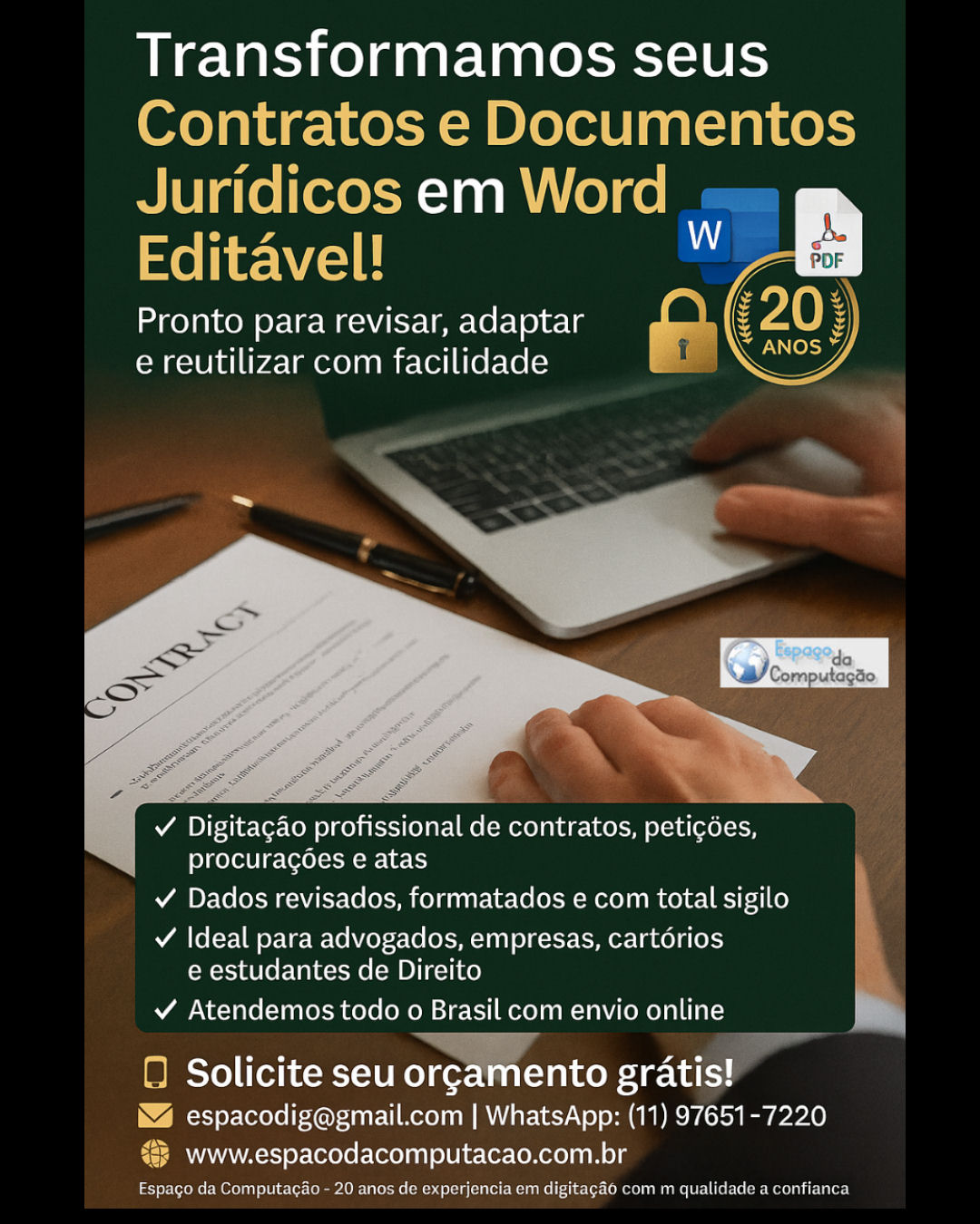 Digitação de Contratos e Documentos